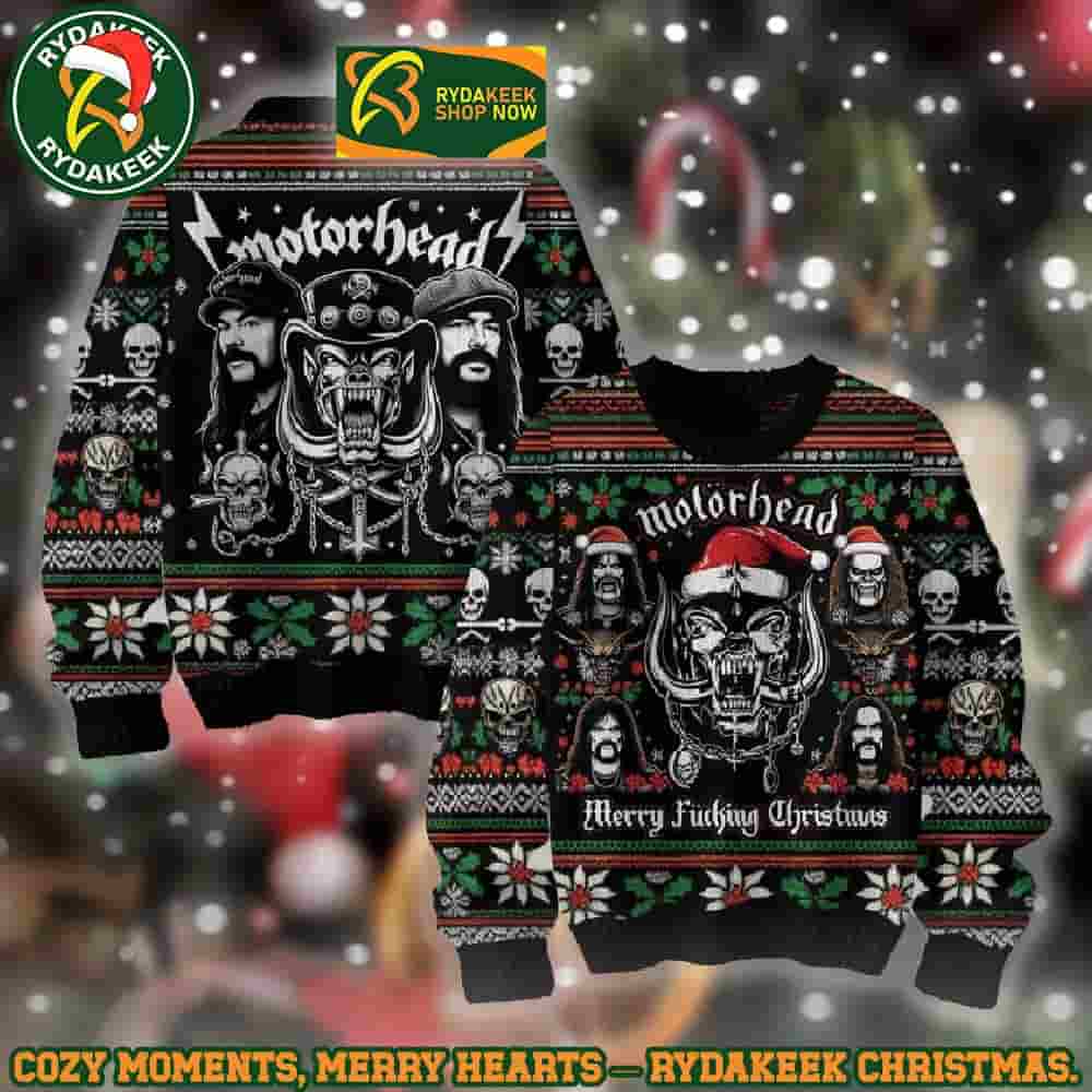 Motorhead Skull & Band Merry Fucking Christmas Family Memories And Christmas Gift Ugly Sweater Motorhead Skull & Band Merry Fucking Christmas Family Memories And Christmas Gift Ugly Sweater