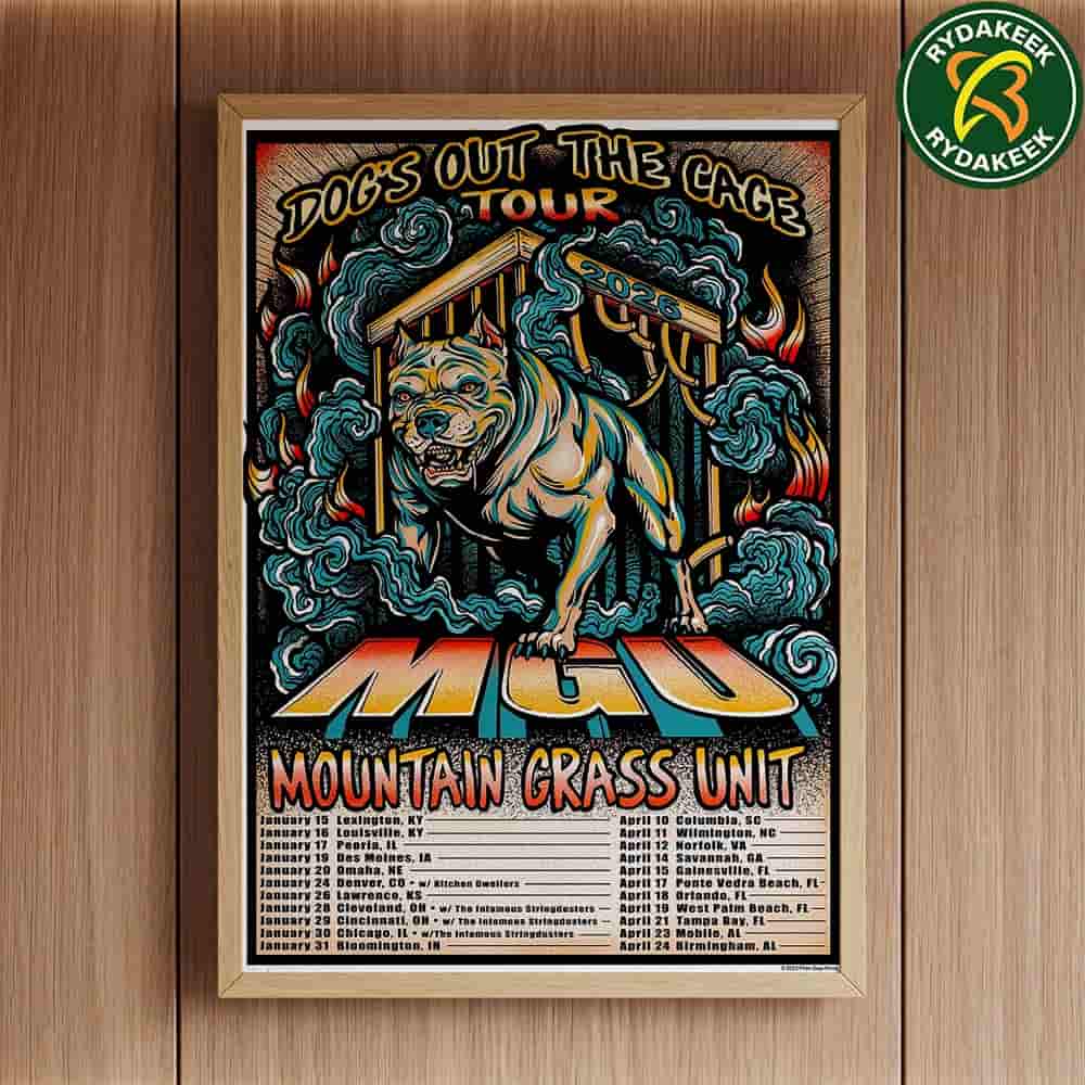Mountain Grass Unit Dog's Out The Cage Tour 2026 Tour Dates Home Decor Poster Canvas Mountain Grass Unit Dog's Out The Cage Tour 2026 Tour Dates Home Decor Poster Canvas