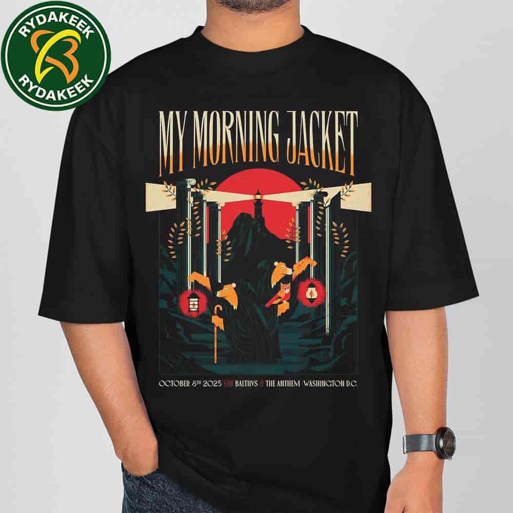 My Morning Jacket Concert Poster For Show In Washington DC At The Anthem On October 8th 2025 Unisex T-Shirt