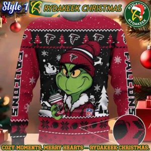 NFL Atlanta Falcons Grinch Stolen Christmas Ugly Sweater For Family Memories And Xmas Gift