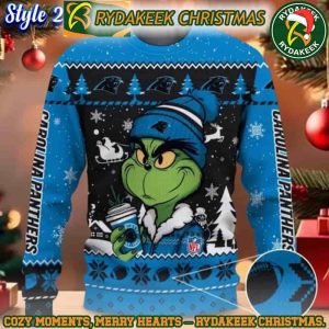 NFL Carolina Panthers Grinch Stolen Christmas Ugly Sweater For Family Memories And Xmas Gift
