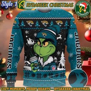 NFL Jacksonville Jaguars Grinch Stolen Christmas Ugly Sweater For Family Memories And Xmas Gift