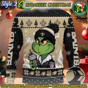 NFL New Orleans Saints Grinch Stolen Christmas Ugly Sweater For Family Memories And Xmas Gift