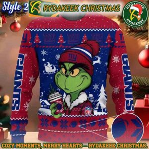 NFL New York Giants Grinch Stolen Christmas Ugly Sweater For Family Memories And Xmas Gift