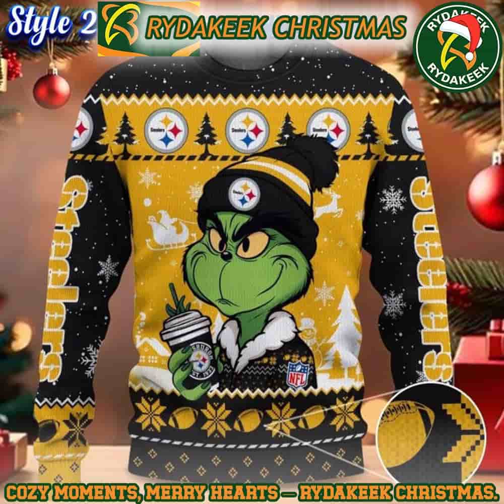 NFL Pittsburgh Steelers Grinch Stolen Christmas Ugly Sweater For Family Memories And Xmas Gift NFL Pittsburgh Steelers Grinch Stolen Christmas Ugly Sweater For Family Memories And Xmas Gift