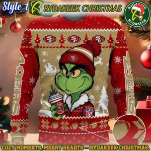 NFL San Francisco 49ers Grinch Stolen Christmas Ugly Sweater For Family Memories And Xmas Gift