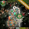 New England Patriots NFL Custom Grinch Candy Cane Name Ornament 2025 Xmas Tree Gift