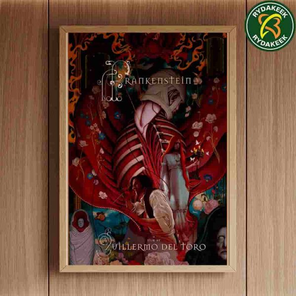New poster for Guillermo del Toro?s FRANKENSTEIN 2025 Art By James Jean home Decor Poster Canvas