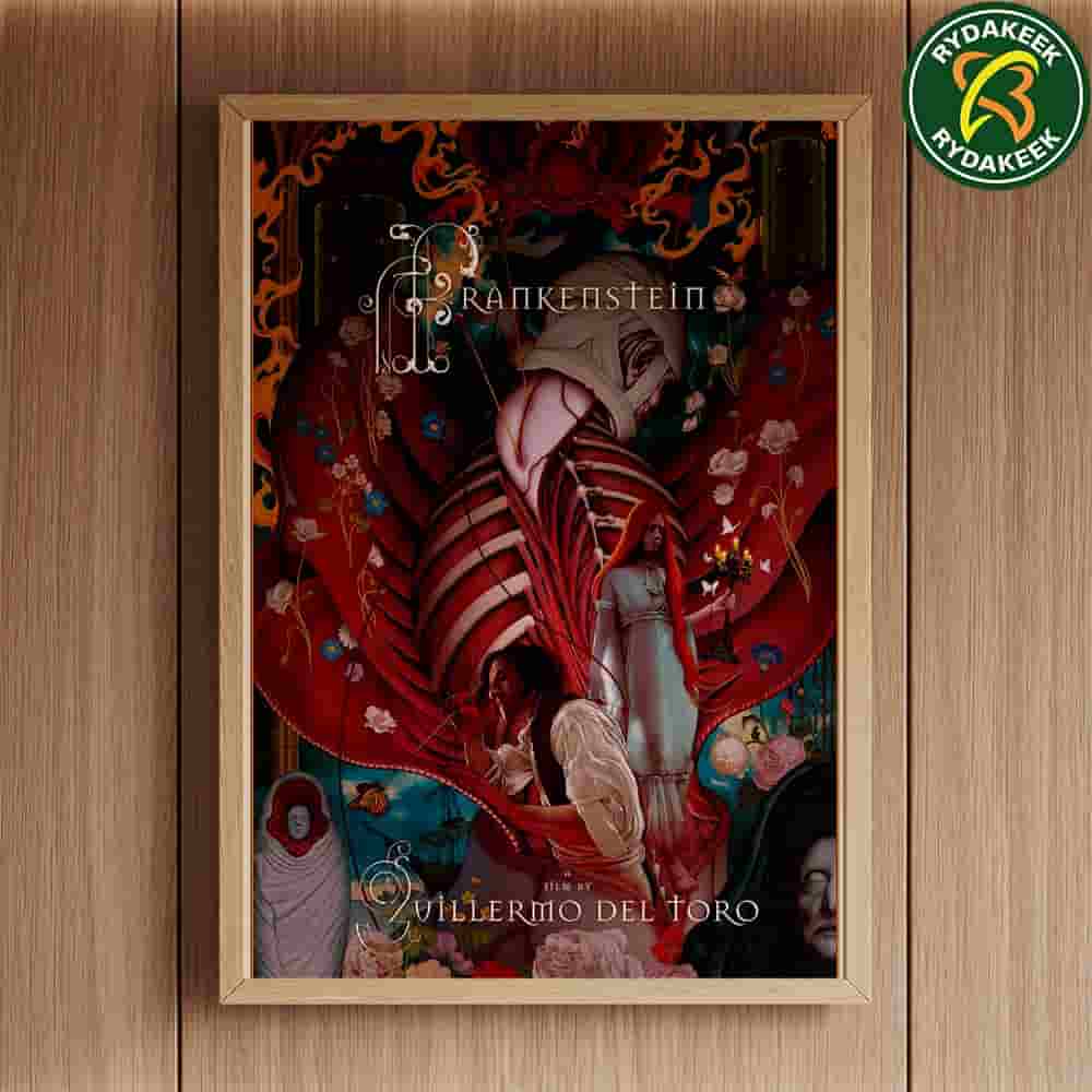 New poster for Guillermo del Toro?s FRANKENSTEIN 2025 Art By James Jean home Decor Poster Canvas New poster for Guillermo del Toro?s FRANKENSTEIN 2025 Art By James Jean home Decor Poster Canvas