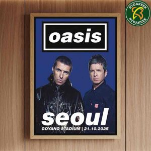 Oasis Goyang Seoul South Korea Merch Live 25 Tour At Goyang Stadium On October 21 Home Decor Poster Canvas
