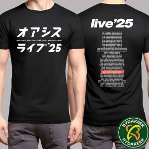 Oasis Tokyo Japan Merch Exclusive Tee Live 25 Tour At Tokyo Dome On October 25-26 2025 Tour Dates Printback Unisex T-Shirt