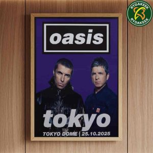 Oasis Tokyo Japan Merch Live 25 Tour At Tokyo Dome On October 25 2025 Home Decor Poster Canvs