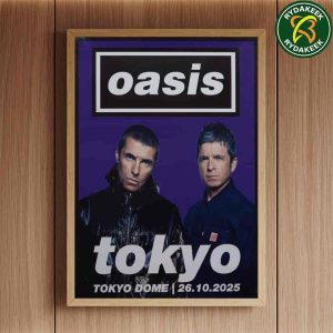 Oasis Tokyo Japan Merch Live 25 Tour At Tokyo Dome On October 26 2025 Home Decor Poster Canvs