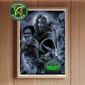 Official Poster Art by Maxxer242 for the Billy Strings Meet Me At The Crypt Halloween 2025 Show at CFG Bank Arena Baltimore Maryland October 31