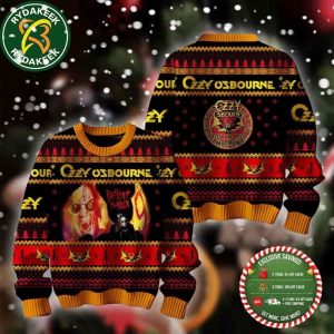 Ozzy Osbourne Rock And Roll Madman Family Memories And Christmas Gift Ugly Sweater