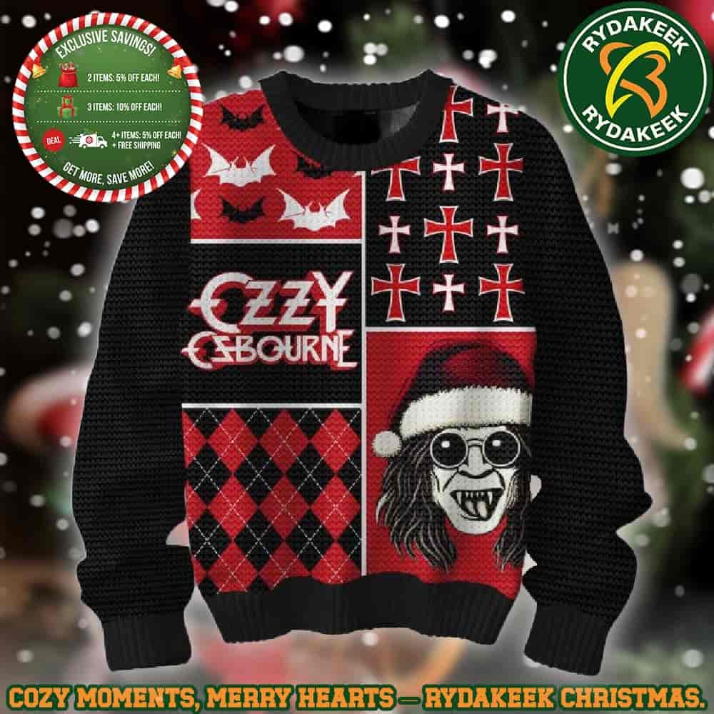 Ozzy Osbourne Vampire For Night Family Memories And Christmas Gift Ugly Sweater Ozzy Osbourne Vampire For Night Family Memories And Christmas Gift Ugly Sweater