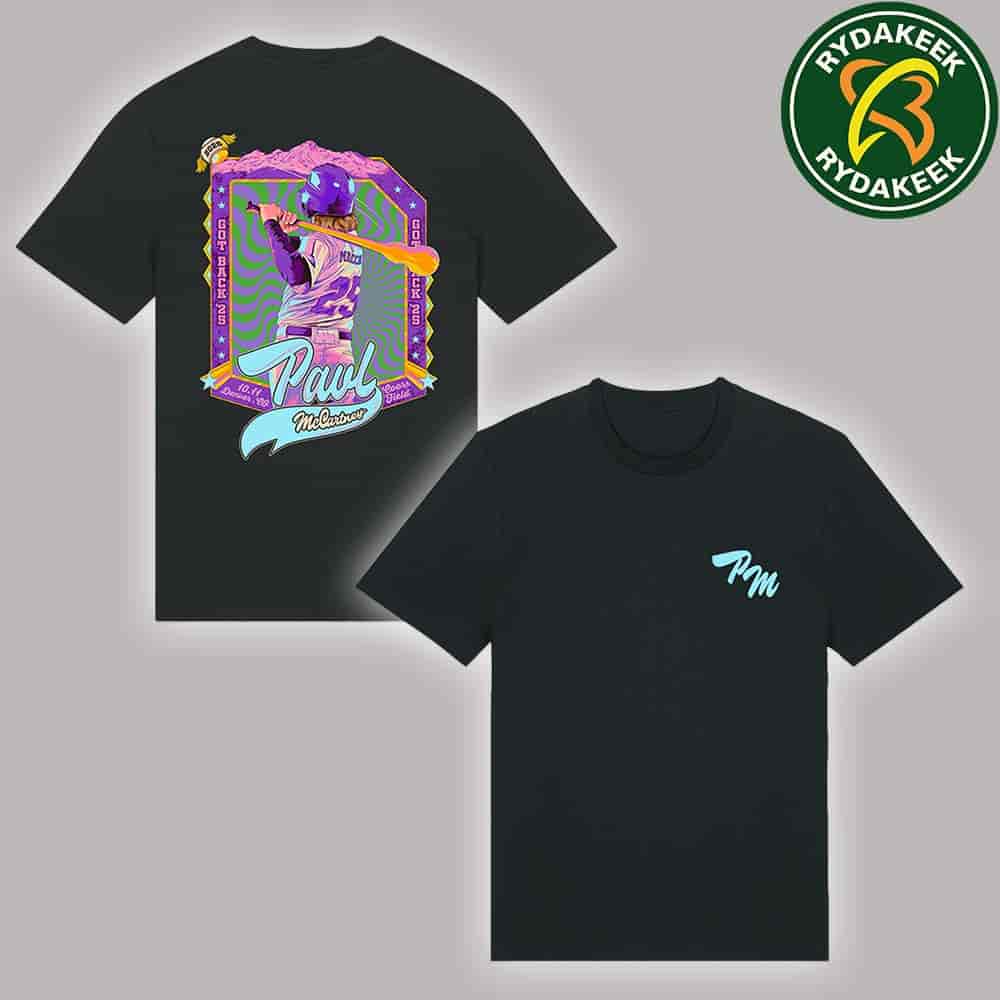 Paul McCartney Got Back Tour 2025 Denver Colorado October 11 T-Shirt Official Concert Merchandise Paul McCartney Got Back Tour 2025 Denver Colorado October 11 T-Shirt Official Concert Merchandise