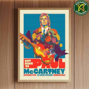 Paul McCartney Minneapolis Got Back Tour 2025 Live At US Bank Stadium On October 17 Event Poster Home Decor Canvas Paul McCartney Minneapolis Got Back Tour 2025 Live At US Bank Stadium On October 17 Event Poster Home Decor Canvas