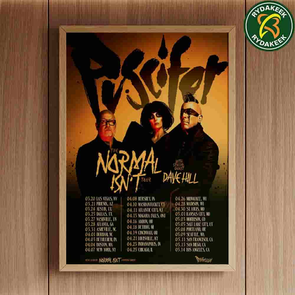 Puscifer The Normal Isn't North America Tour 2025 With Dave Hill Tour Dates home Decor Poster Canvas Puscifer The Normal Isn't North America Tour 2025 With Dave Hill Tour Dates home Decor Poster Canvas