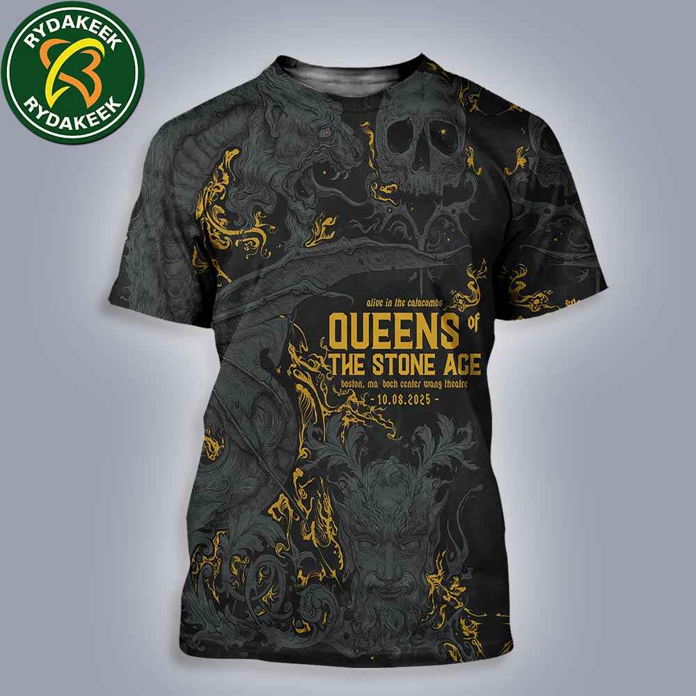 Queens Of The Stone Age Boston 2025 At Boch Center Wang Theatre On October 8 All Over Print Shirt Queens Of The Stone Age Boston 2025 At Boch Center Wang Theatre On October 8 All Over Print Shirt