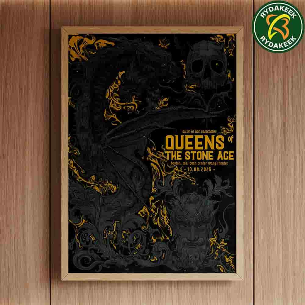 Queens Of The Stone Age Boston 2025 At Boch Center Wang Theatre On October 8 Home Decor Poster Canvas Queens Of The Stone Age Boston 2025 At Boch Center Wang Theatre On October 8 Home Decor Poster Canvas