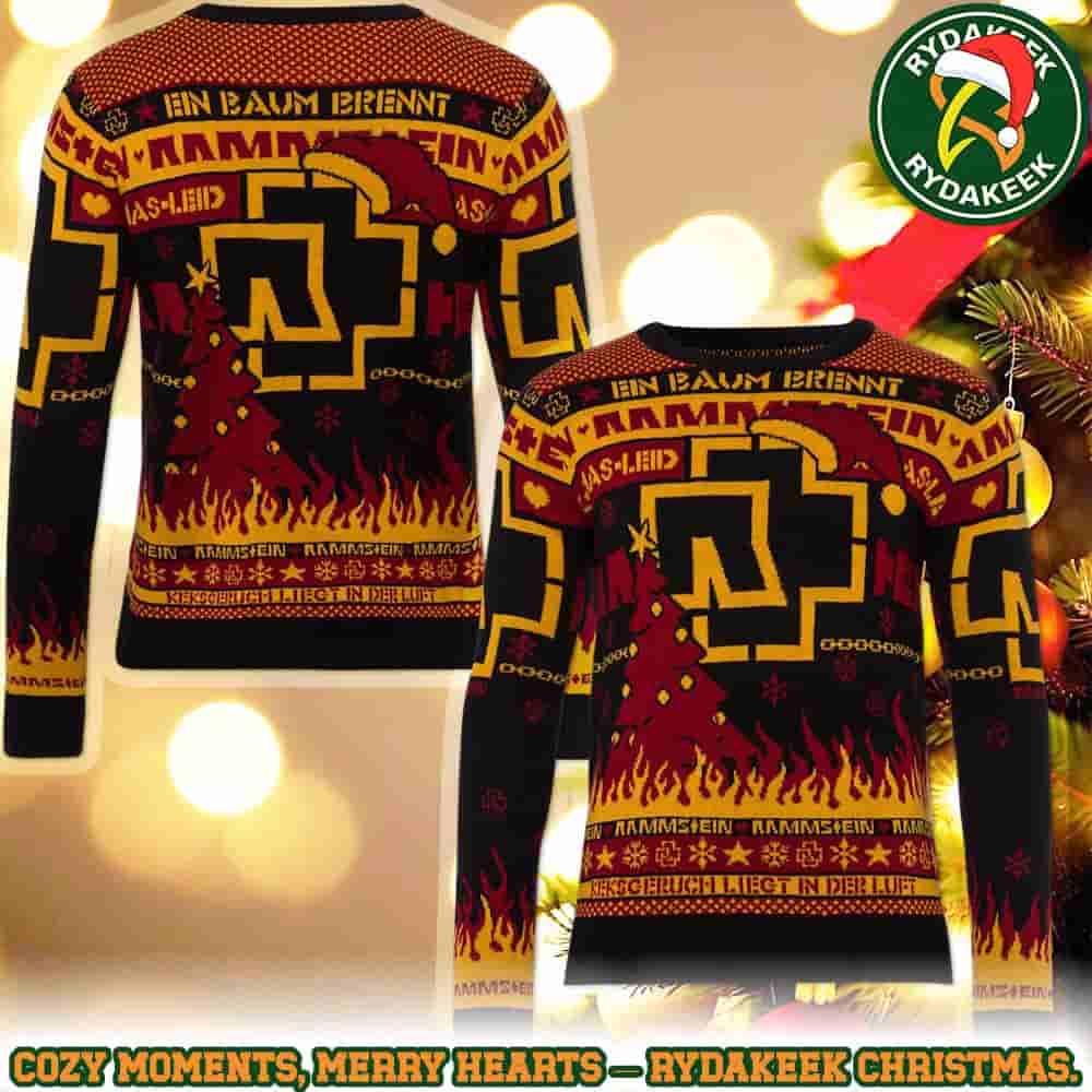 Rammstein Ugly Sweater Rock & Roll Holiday Gift Ein Baum Brennt Family Memories And Christmas Gift Rammstein Ugly Sweater Rock & Roll Holiday Gift Ein Baum Brennt Family Memories And Christmas Gift