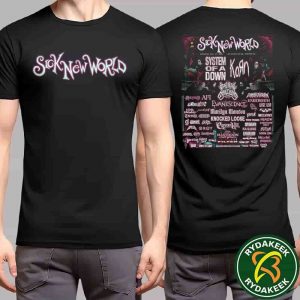 Sick New World Las Vegas 2026 Full Lineup At Las Vegas Festival Grounds NV On April 25 Merchandise T-Shirt Sick New World Las Vegas 2026 Full Lineup At Las Vegas Festival Grounds NV On April 25 Merchandise T-Shirt