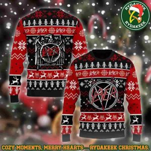 Slayer Thrash Metal Band King Hanneman Lombardo Araya Family Memories And Christmas Gift Ugly Sweater Slayer Thrash Metal Band King Hanneman Lombardo Araya Family Memories And Christmas Gift Ugly Sweater