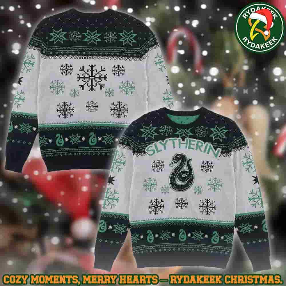 Slytherin Harry Potter Ugly Sweater For Family Memories And Christmas Gift Slytherin Harry Potter Ugly Sweater For Family Memories And Christmas Gift