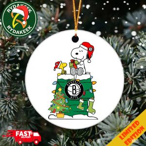 Snoopy And Woodstock NBA Christmas Ornament 2025 For Brooklyn Nets Fans Snoopy And Woodstock NBA Christmas Ornament 2025 For Brooklyn Nets Fans