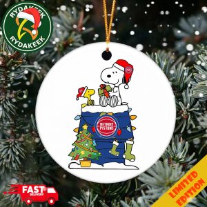 Snoopy And Woodstock NBA Christmas Ornament 2025 For Detroit Pistons Fans Snoopy And Woodstock NBA Christmas Ornament 2025 For Detroit Pistons Fans