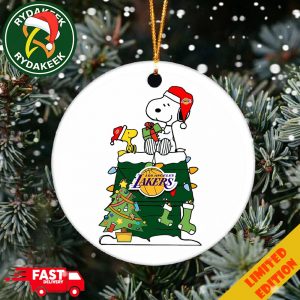 Snoopy And Woodstock NBA Christmas Ornament 2025 For Los Angeles Lakers Fans Snoopy And Woodstock NBA Christmas Ornament 2025 For Los Angeles Lakers Fans