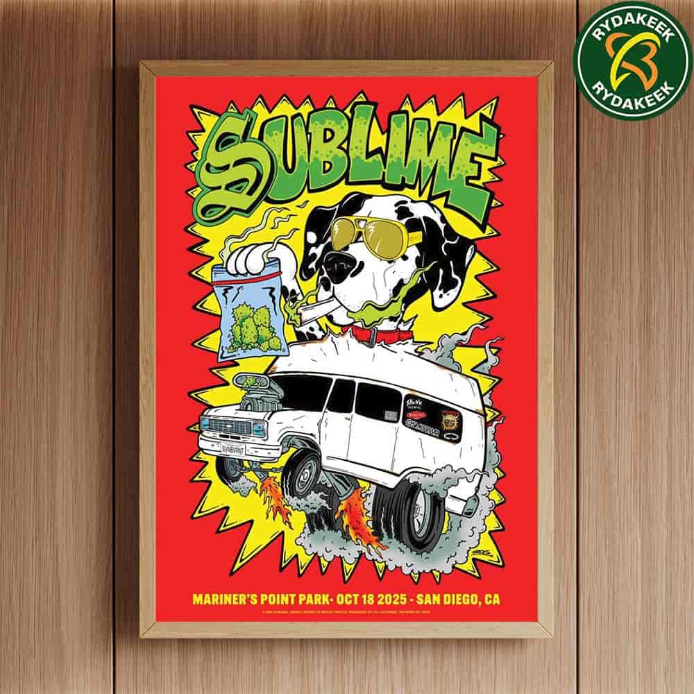 Sublime Poster For Bayfest 2025 Sandiego CA At Mariner's Point Park On October 18 Weed Dog Home Decor Poster Canvas Sublime Poster For Bayfest 2025 Sandiego CA At Mariner's Point Park On October 18 Weed Dog Home Decor Poster Canvas