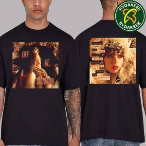 Taylor Swift Cover Album The Life Of A Showgirl 2025 The Crowd Is Your King Tracklist Edition Double Sided T-Shirt