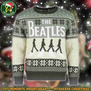 The Beatles Abbey Road Green Snowflakes Ugly Sweater Family Memories And Christmas Gift The Beatles Abbey Road Green Snowflakes Ugly Sweater Family Memories And Christmas Gift