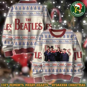 The Beatles Early Years Portrait White Family Memories And Christmas Gift Ugly Sweater