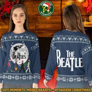 The Beatles XMAS Silhouette Family Memories And Christmas Gift Ugly Sweater