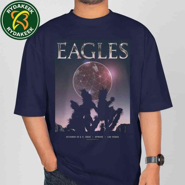 The Eagles Las Vegas Live At Sphere October 10-11 2025 Art By Arthur Traldi October 31 Merchandise T-Shirt
