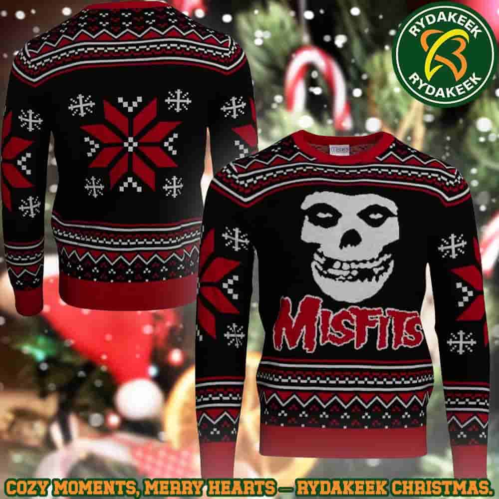 The Misfits Skull Crimson Ghost Nordic Family Memories And Christmas Gift Ugly Sweater The Misfits Skull Crimson Ghost Nordic Family Memories And Christmas Gift Ugly Sweater