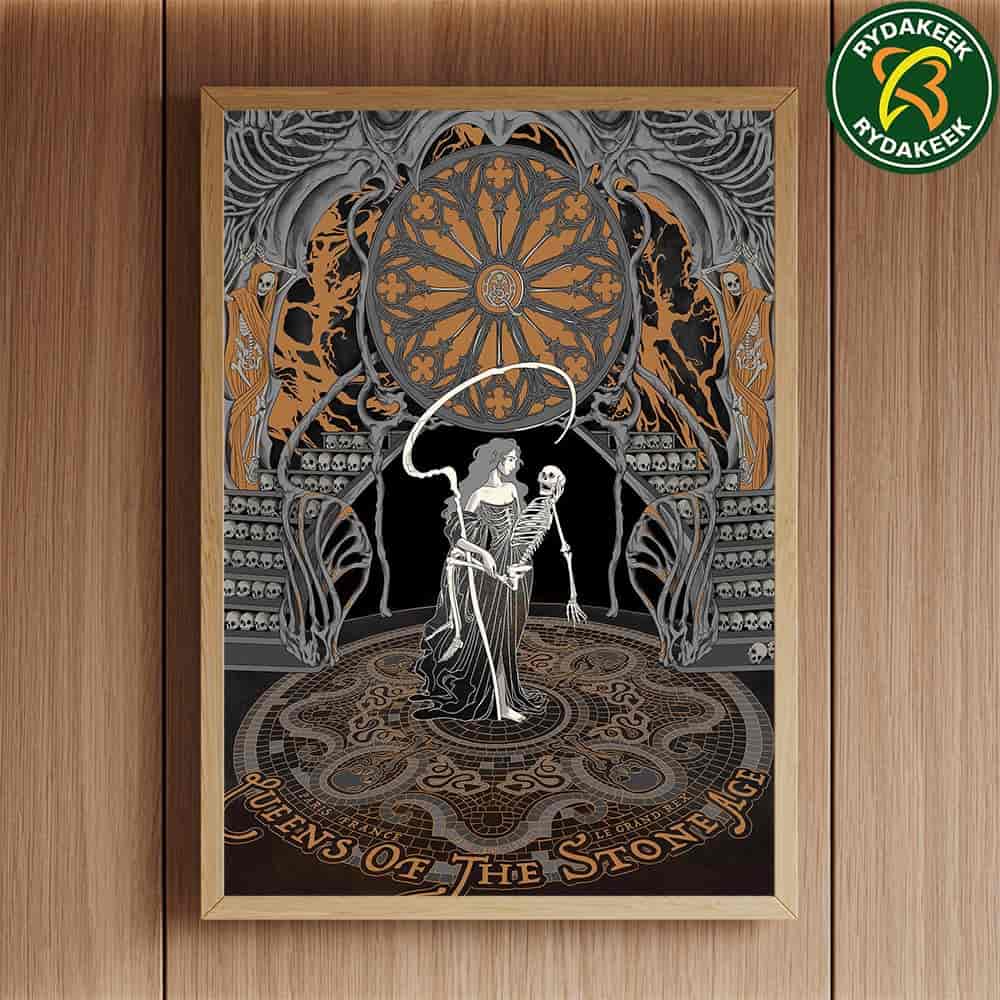 The Official Queens Of The Stone Age Poster Paris France 2025 At Le Grand Rex On October 20 Home Decor Poster Canvas The Official Queens Of The Stone Age Poster Paris France 2025 At Le Grand Rex On October 20 Home Decor Poster Canvas