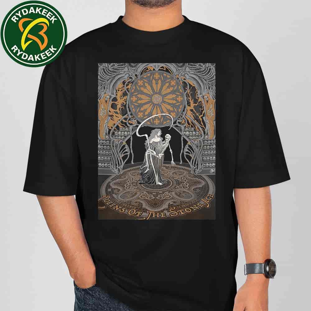 The Official Queens Of The Stone Age Poster Paris France 2025 At Le Grand Rex On October 20 T-Shirt The Official Queens Of The Stone Age Poster Paris France 2025 At Le Grand Rex On October 20 T-Shirt