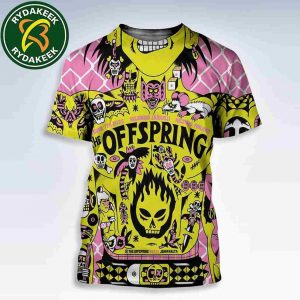 The Offspring 2025 Helsinki Finland Live At Helsingin Jaahalli October 7 Concert Poster Art By John F Malta All Over Print Shirt