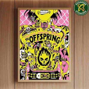 The Offspring 2025 Helsinki Finland Live At Helsingin Jaahalli October 7 Concert Poster Canvas Art By John F Malta