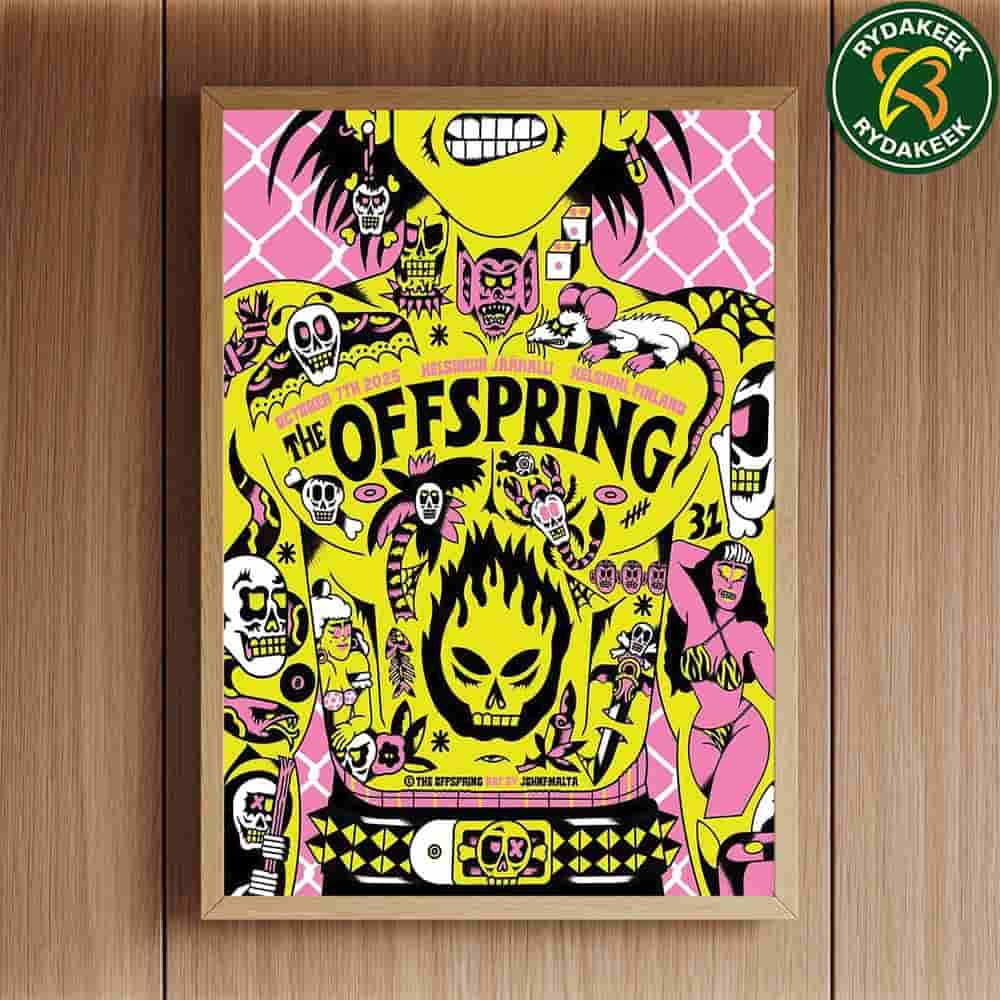 The Offspring 2025 Helsinki Finland Live At Helsingin Jaahalli October 7 Concert Poster Canvas Art By John F Malta The Offspring 2025 Helsinki Finland Live At Helsingin Jaahalli October 7 Concert Poster Canvas Art By John F Malta
