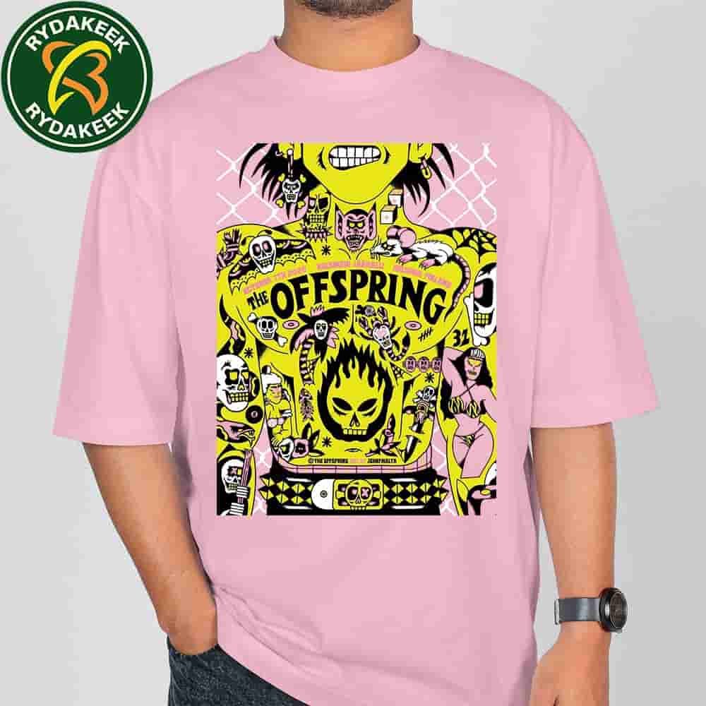 The Offspring Helsingin Jaahalli Helsinki Finland October 7 2025 Concert Poster Art By John F Malta T-Shirt The Offspring Helsingin Jaahalli Helsinki Finland October 7 2025 Concert Poster Art By John F Malta T-Shirt