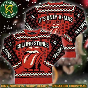 The Rolling Stones IT’s Only X-Mas But I Like IT Family Memories And Christmas Gift Ugly Sweater