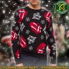 The Rolling Stones Maroon Winter Lip Family Memories And Christmas Gift Ugly Sweater The Rolling Stones Maroon Winter Lip Family Memories And Christmas Gift Ugly Sweater