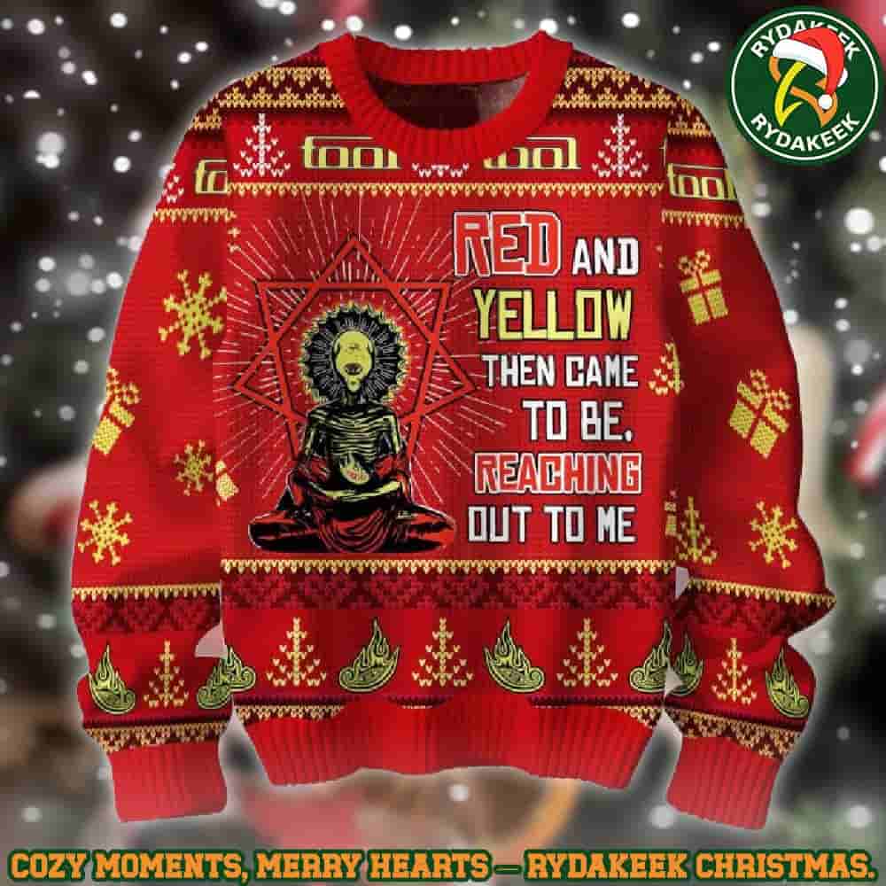 Tool Band Red And Yellow The Game To Be Family Memories And Christmas Gift Ugly Sweater Tool Band Red And Yellow The Game To Be Family Memories And Christmas Gift Ugly Sweater
