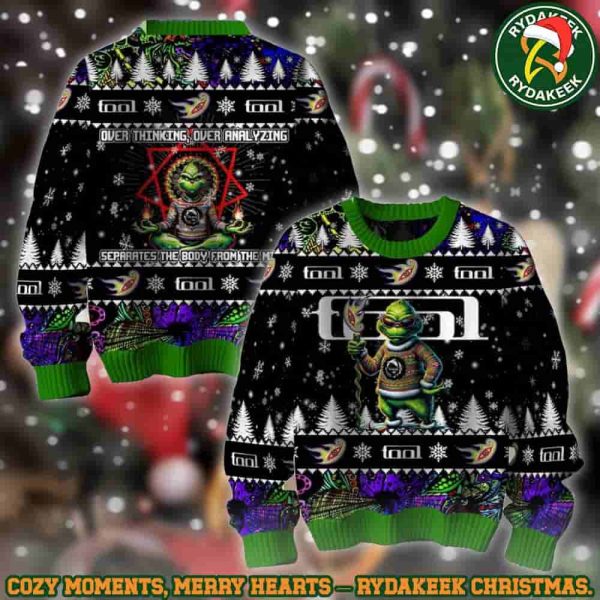 Tool Over Thinking Over Analyzing The Grinch Family Memories And Christmas Gift Ugly Sweater