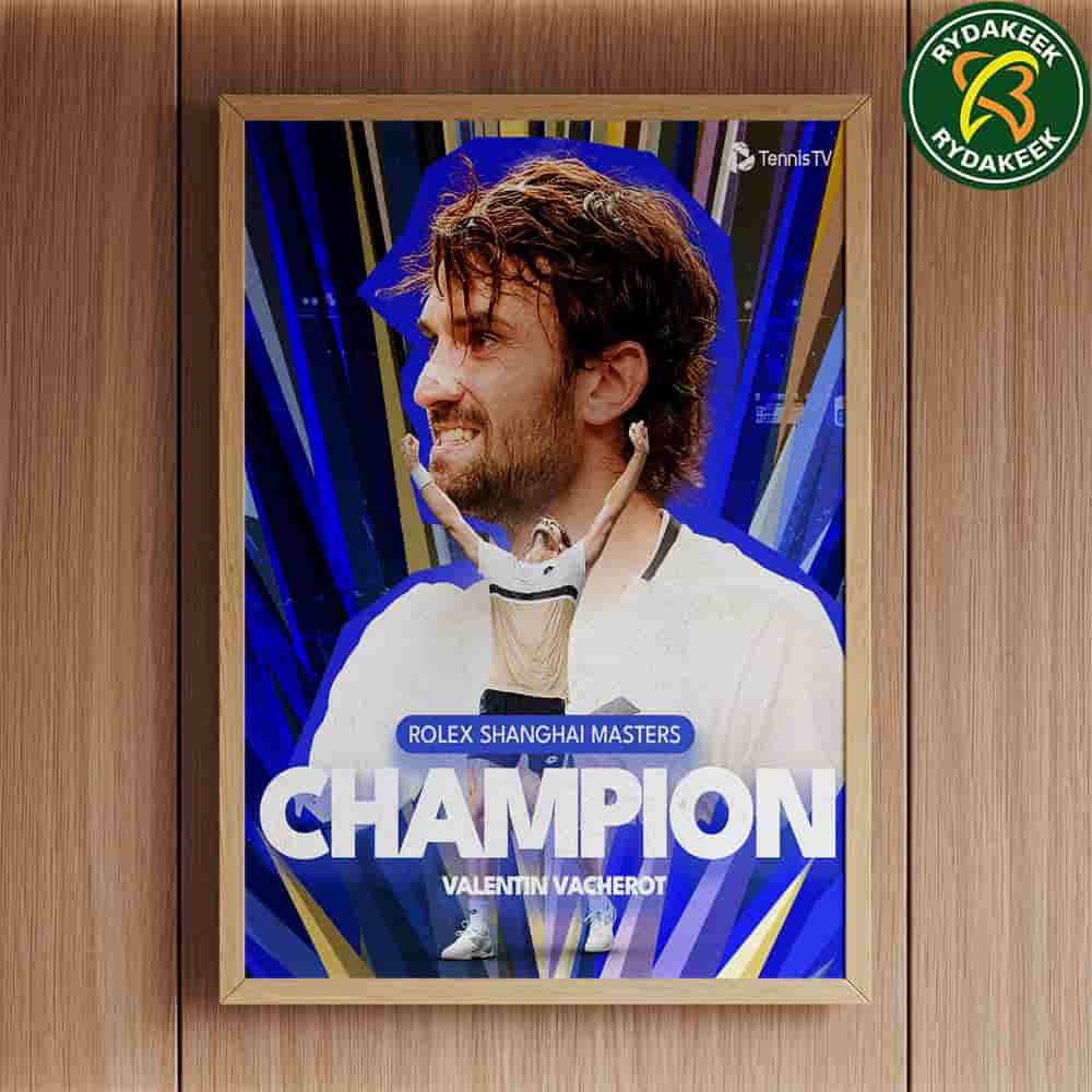 Valentin Vacherot Rolex Shanghai Master Champion Tennis 2025 Home Decor Poster Canvas Valentin Vacherot Rolex Shanghai Master Champion Tennis 2025 Home Decor Poster Canvas
